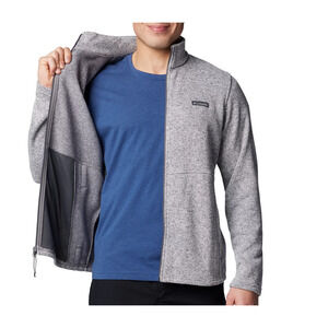 Columbia Men's Alto Pass Fleece Full Zip Jacket Heather Gray Large